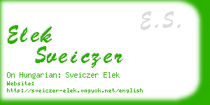 elek sveiczer business card